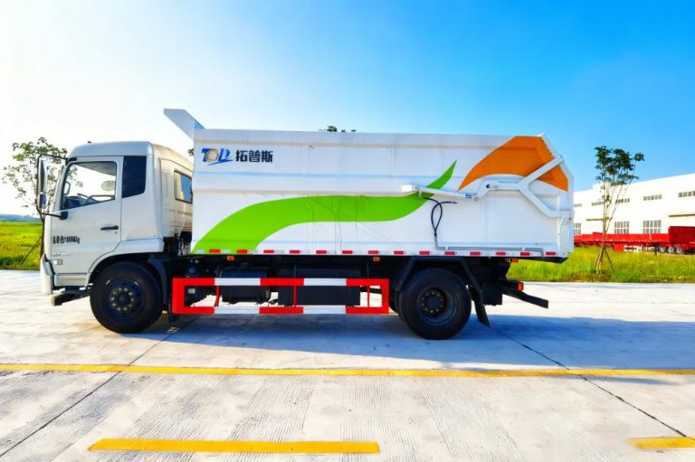 Rear Load Garbage Compactor Trucks | Tops Vehicle China