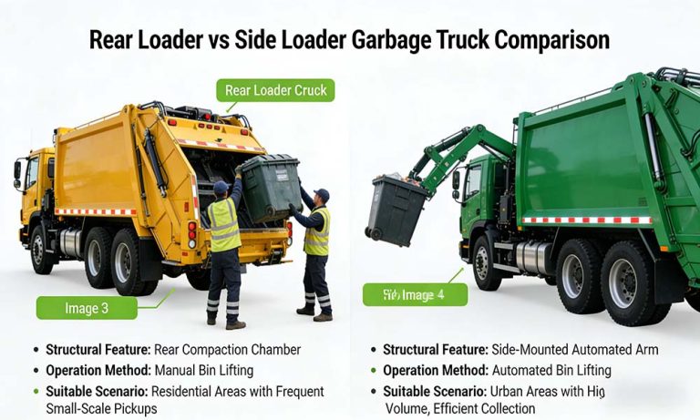 Rear Loader vs Side Loader Garbage Truck: Which Is Right for Your Fleet?