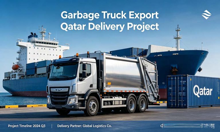 Garbage Truck Manufacturer in Qatar | Refuse Truck Supplier for Middle East Projects
