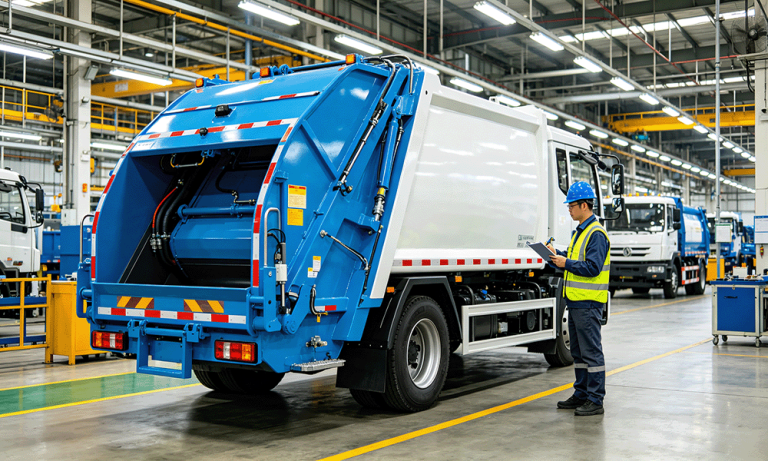 Garbage Truck with Hydraulic Lifting System for Sale | Price & Specs