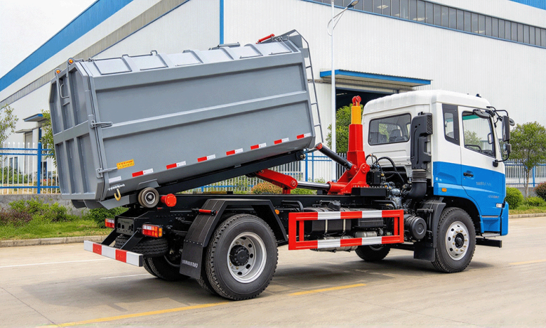 Garbage Truck with Roll-Off Container for Sale | Capacity & Price
